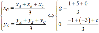 Cách tìm tọa độ của trọng tâm tam giác (cực hay, chi tiết)