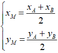 Cách tìm tọa độ trung điểm của đoạn thẳng (cực hay, chi tiết)