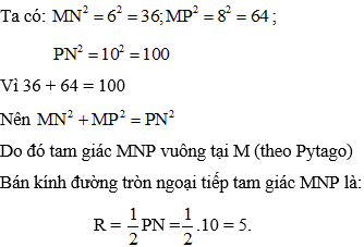 Cách tính bán kính đường tròn ngoại tiếp tam giác (cực hay, chi tiết)