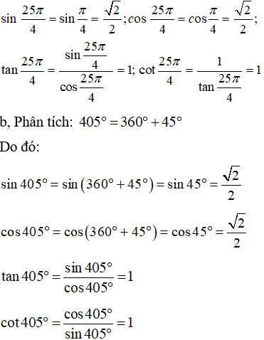 Cách tính giá trị lượng giác của một góc, của một cung (cực hay, chi tiết)