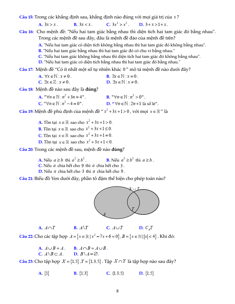 Chuyên đề bài tập bồi dưỡng HSG Toán 10 (có lời giải)