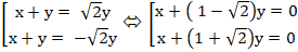 Viết phương trình đường phân giác của góc tạo bởi hai đường thẳng