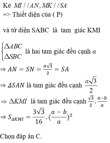 Cách tìm thiết diện trong hình học không gian cực hay