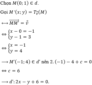 Cách tìm ảnh của 1 đường thẳng qua phép tịnh tiến cực hay