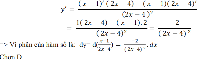 Cách tìm vi phân của hàm số hay, chi tiết