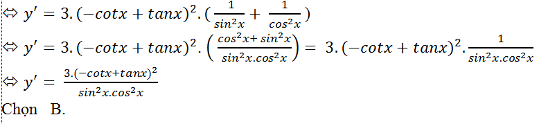 Cách tính đạo hàm của  hàm số lượng giác cực hay