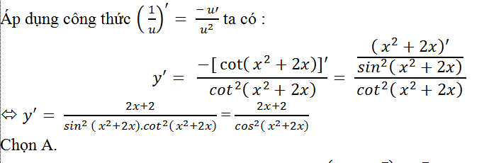 Cách tính đạo hàm của  hàm số lượng giác cực hay