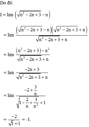 Cách tính giới hạn của dãy số có chứa căn thức cực hay, chi tiết