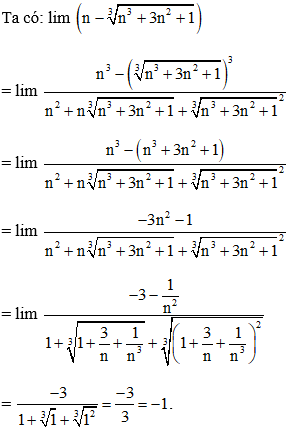 Cách tính giới hạn của dãy số có chứa căn thức cực hay, chi tiết