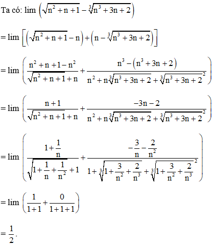 Cách tính giới hạn của dãy số có chứa căn thức cực hay, chi tiết