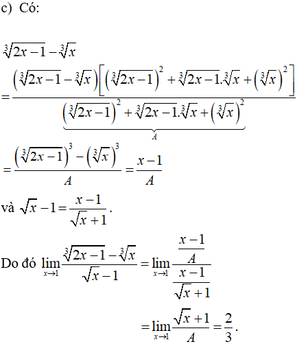 Cách tính giới hạn của hàm số có chứa căn thức cực hay, chi tiết