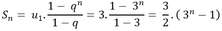 Cách tính tổng n số hạng đầu tiên của cấp số nhân (cực hay có lời giải)