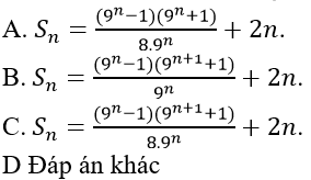 Cách tính tổng n số hạng đầu tiên của cấp số nhân (cực hay có lời giải)