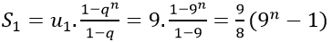 Cách tính tổng n số hạng đầu tiên của cấp số nhân (cực hay có lời giải)