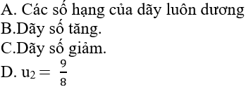 Cách xét tính đơn điệu của dãy số (cực hay có lời giải)