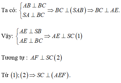 Cách chứng minh đường thẳng vuông góc với mặt phẳng cực hay