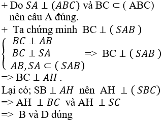 Cách chứng minh đường thẳng vuông góc với mặt phẳng cực hay