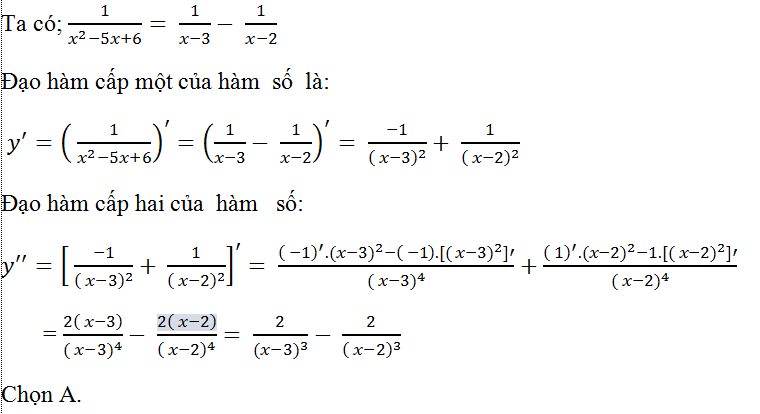 Cách tìm đạo hàm cấp cao của hàm số hay, chi tiết