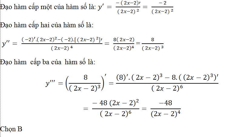 Cách tìm đạo hàm cấp cao của hàm số hay, chi tiết