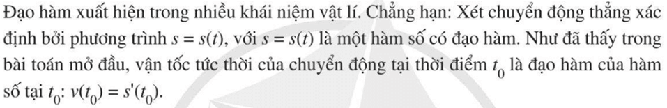 Chuyên đề Đạo hàm lớp 11 (Cánh diều)