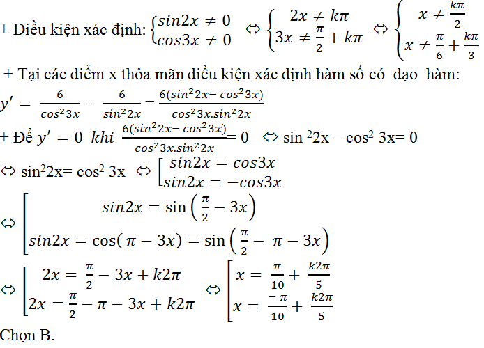 Ứng dụng đạo hàm giải phương trình, bất phương trình lượng giác cực hay