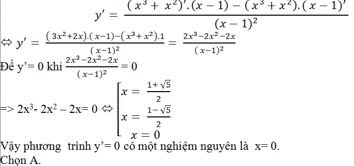 Ứng dụng đạo hàm để giải phương trình, bất phương trình cực hay