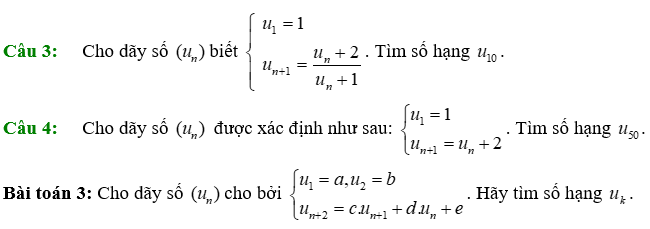 Chuyên đề Dãy số. Cấp số cộng. Cấp số nhân lớp 11 (Chân trời sáng tạo)