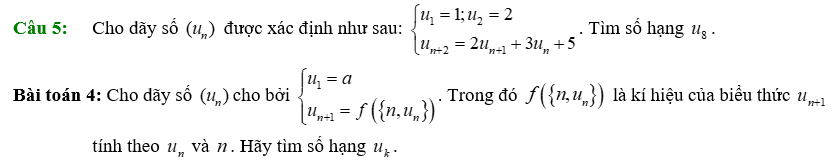 Chuyên đề Dãy số. Cấp số cộng. Cấp số nhân lớp 11 (Chân trời sáng tạo)