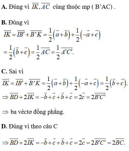 Cách tìm điều kiện để 3 vectơ đồng phẳng hay, chi tiết