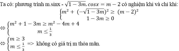 Điều kiện để phương trình bậc nhất đối với sinx và cosx có nghiệm