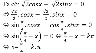 Giải phương trình bậc nhất đối với sinx và cosx