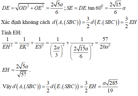 Cách tính khoảng cách từ một điểm đến một mặt phẳng (dùng quan hệ song song) hay, chi tiết