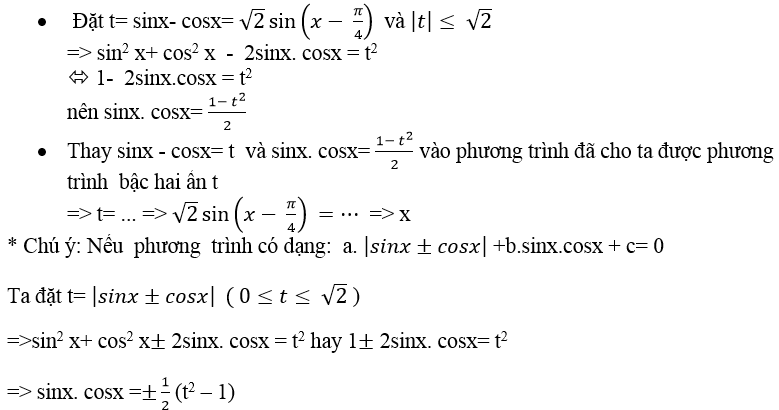 Phương trình đối xứng, phản đối xứng đối với sinx và cosx