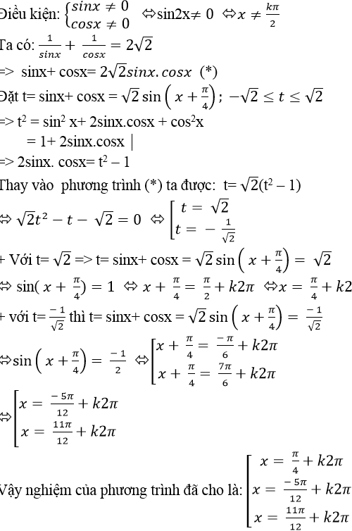 Phương trình đối xứng, phản đối xứng đối với sinx và cosx