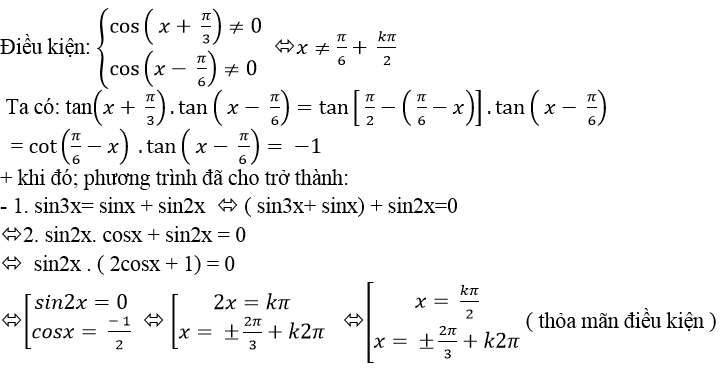 Cách giải Phương trình lượng giác không mẫu mực cực hay