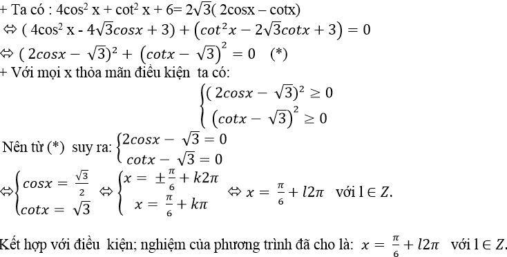 Cách giải Phương trình lượng giác không mẫu mực cực hay