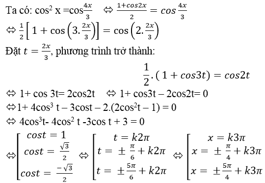 Cách giải Phương trình lượng giác không mẫu mực cực hay