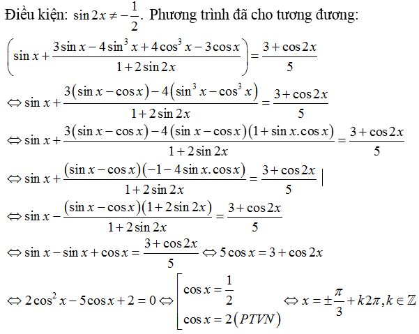 Phương trình quy về phương trình bậc hai đối với hàm số lượng giác