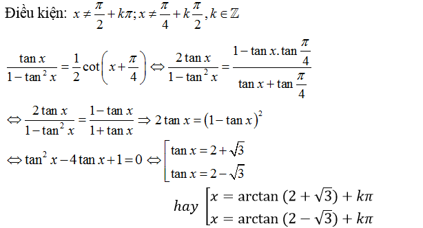 Phương trình quy về phương trình bậc hai đối với hàm số lượng giác