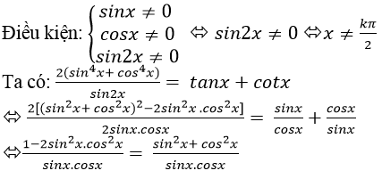 Phương trình quy về phương trình bậc nhất đối với hàm số lượng giác