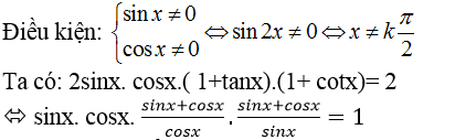 Phương trình quy về phương trình bậc nhất đối với hàm số lượng giác