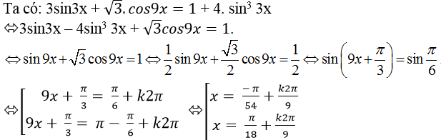 Phương trình quy về phương trình bậc nhất đối với sinx và cosx