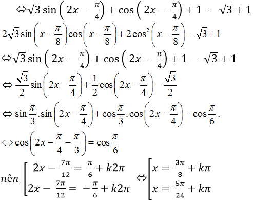 Phương trình quy về phương trình bậc nhất đối với sinx và cosx