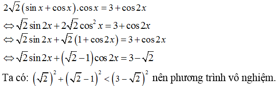 Phương trình quy về phương trình bậc nhất đối với sinx và cosx