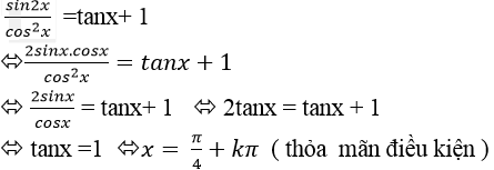 Phương trình quy về phương trình lượng giác cơ bản