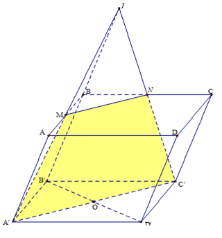 Tìm giao tuyến của 2 mặt phẳng. Thiết diện qua 1 điểm song song với mặt phẳng
