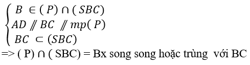 Tìm giao tuyến của 2 mặt phẳng. Tìm thiết diện qua 1 điểm và song song với đường thẳng