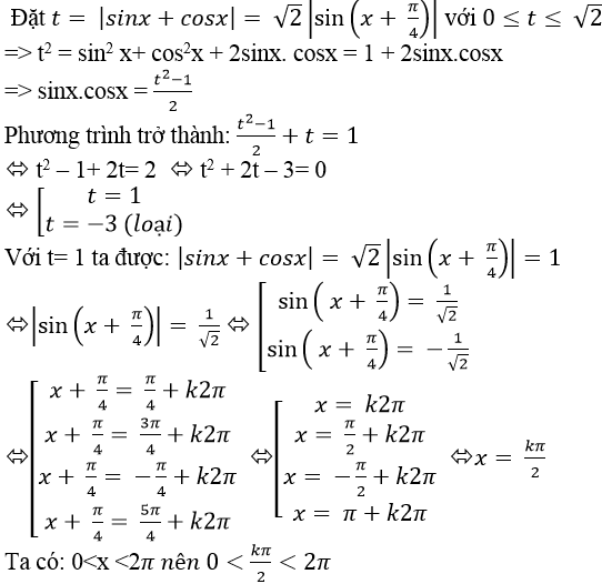 Tìm số nghiệm của phương trình lượng giác trong khoảng, đoạn