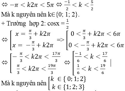 Tìm số nghiệm của phương trình lượng giác trong khoảng, đoạn