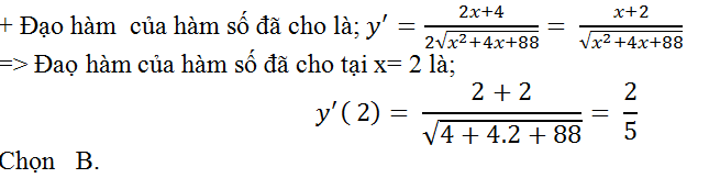 Cách tính đạo hàm tại 1 điểm hay, chi tiết